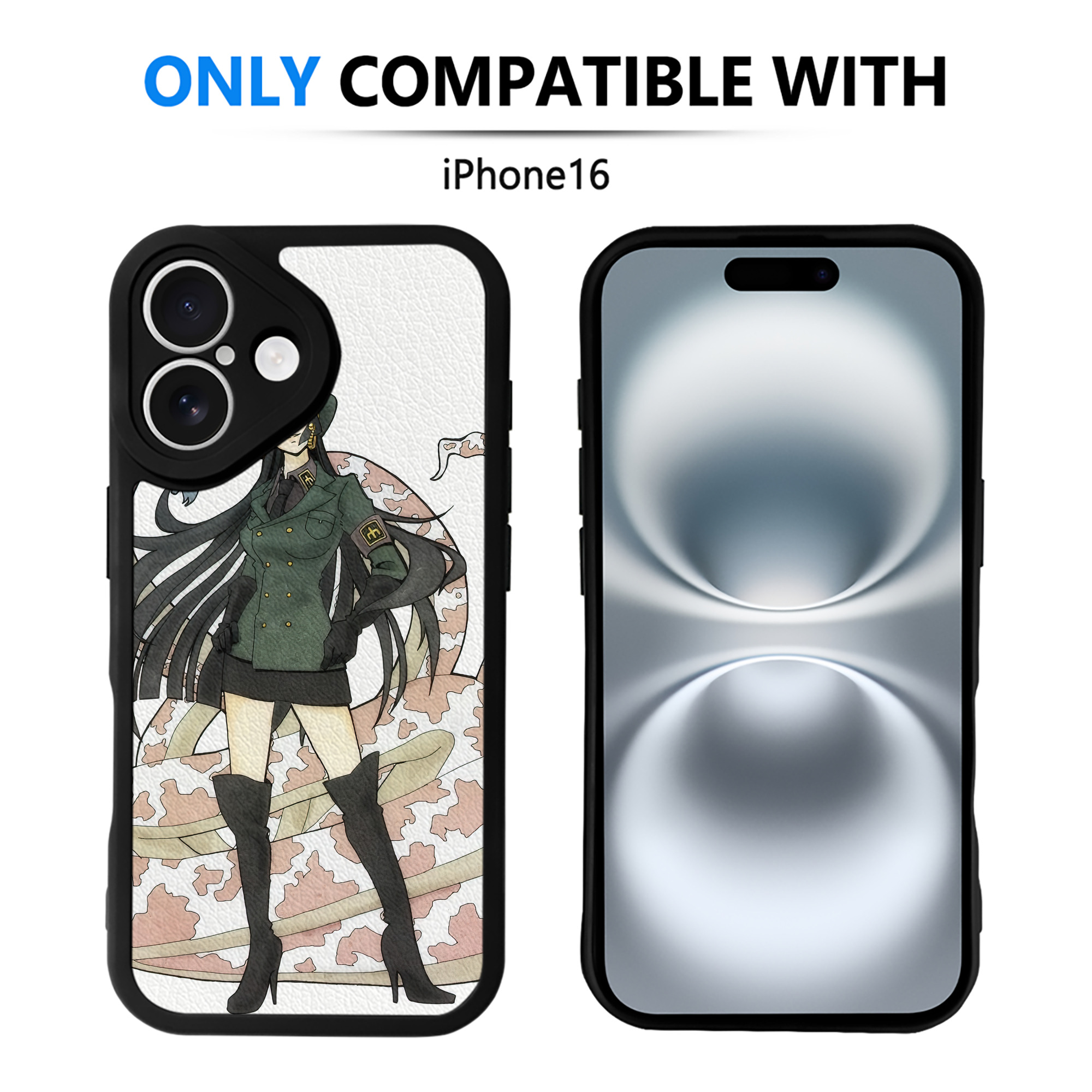 （画像用） ワンピース ONE PIECE 【iPhone 16シリーズ対応】シリコンスマホケース（レザー調） 材質：シリコン